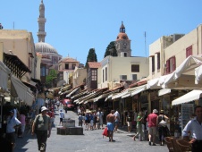 شوارع الأسواق في مدينة رودس